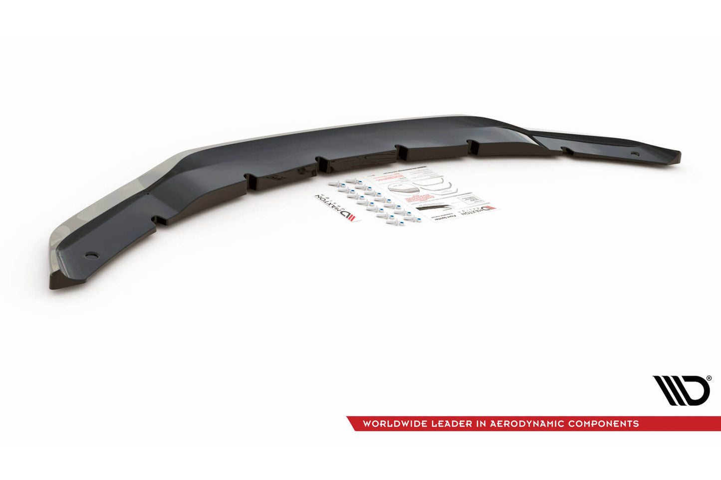 Splitter Maxton Design versiunea 2 pentru bara fata BMW X5M F85, X6M F86 (2014-2018), culoare carbon