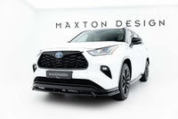 Spoiler Maxton Design versiunea 2 pentru bara fata Toyota Highlander dupa 2019, lac negru