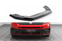 Splitter Maxton Design versiunea 2 pentru bara fata a Volkswagen Crafter dupa 2016, lac negru