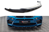Splitter Maxton Design versiunea 3 pentru bara fata BMW X5 M F85, X6 M F86 (2014-2018), culoare carbon