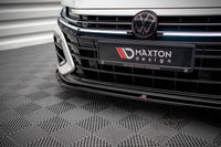 Splitter versiunea 3 Maxton Design pentru bara fata Volkswagen Arteon R dupa 2020, negru mat