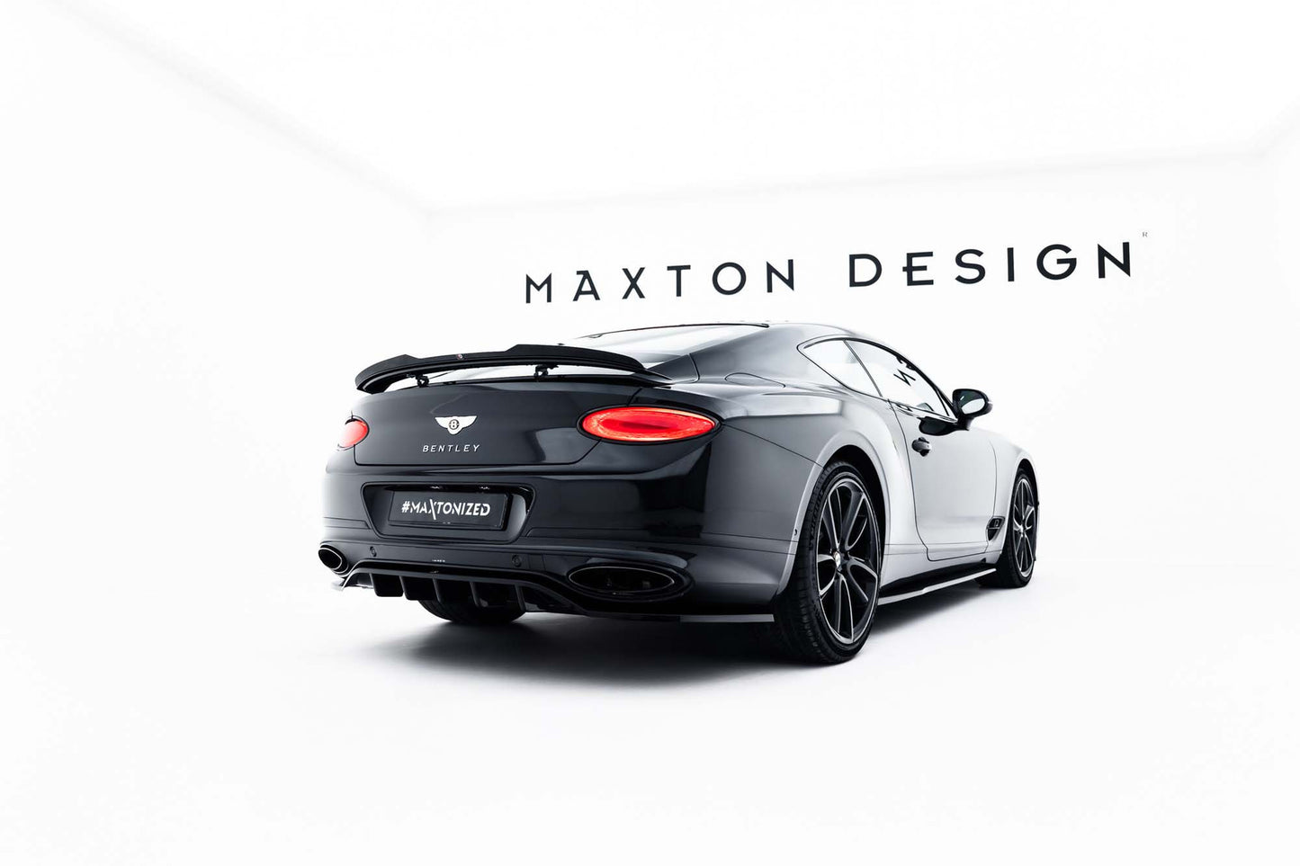 Spoiler Maxton Design pentru Bentley Continental GT Coupe (2018-2023), negru lucios