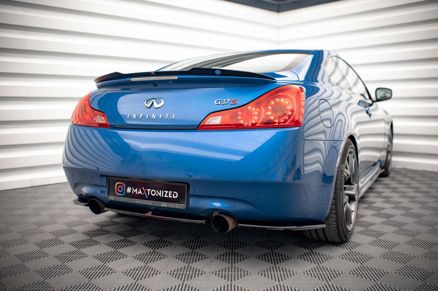 Spoiler portbagaj Maxton Design pentru Infiniti G37 Coupe (2009-2013), negru mat