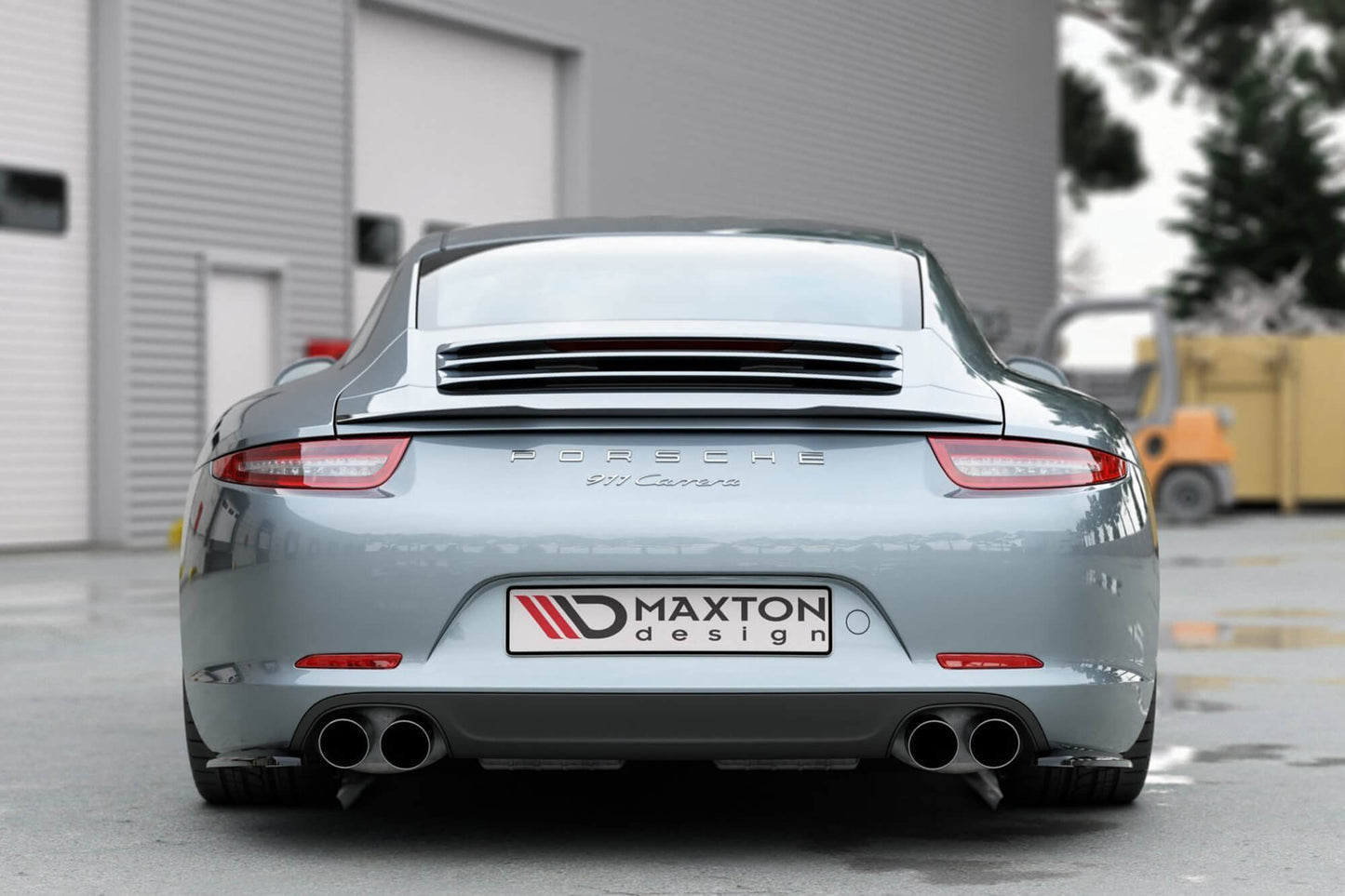 Spoiler Maxton Design pentru Porsche 911 Carrera 991 (2011-2016), lac negru