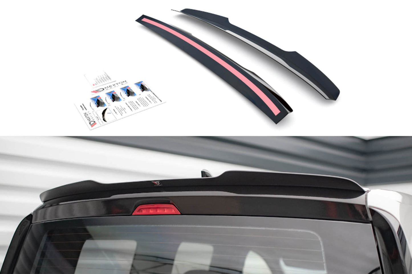 Spoiler hayon Maxton Design pentru VW Caddy dupa 2020, negru mat