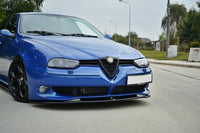 Spoiler Maxton Design pentru Alfa Romeo 156 2002-2005 bara fata GTA, negru mat