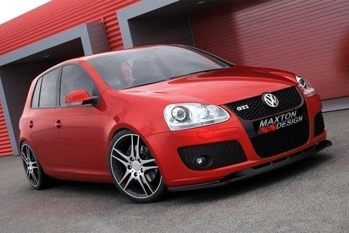 Spoiler Maxton Design pentru bara fata GTI a VW Golf V (2003-2008), culoare carbon