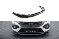 Splitter bara fata Maxton Design pentru Peugeot 408 (dupa 2022), lac negru