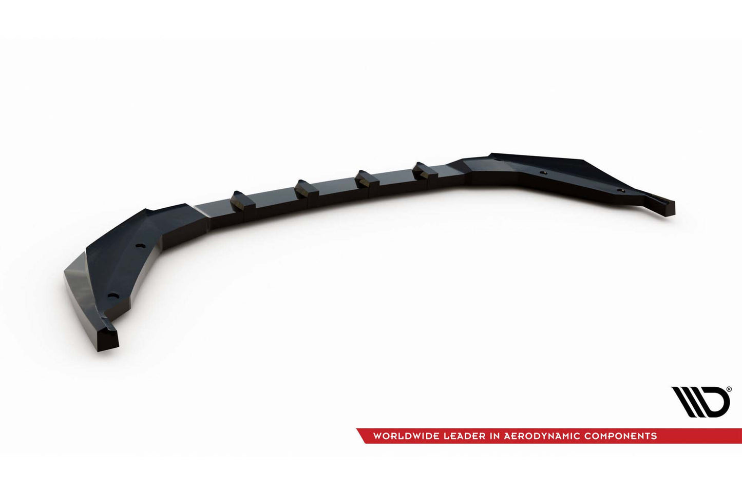 Splitter bara fata Maxton Design pentru Peugeot 408 (dupa 2022), lac negru