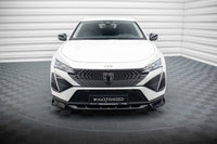 Splitter bara fata Maxton Design pentru Peugeot 408 (dupa 2022), lac negru