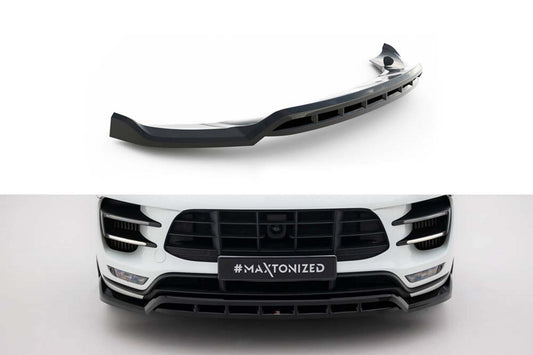 Spoiler bara fata Maxton Design pentru Porsche Macan Turbo (2014-2018), lac negru