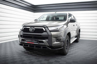 Spoiler / Splitter bara fata Maxton Design pentru Toyota Hilux Invincible (dupa 2020), lac negru