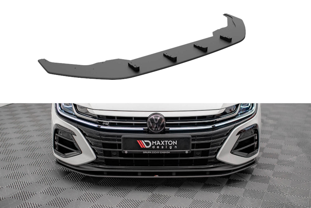 Splitter bara fata Maxton Design pentru Volkswagen Arteon R (dupa 2020), negru mat