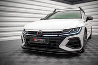 Splitter bara fata Maxton Design pentru Volkswagen Arteon R (dupa 2020), negru mat