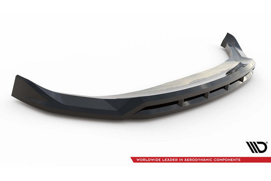 Spoiler / Splitter bară față Maxton Design pentru Volvo C40 (după 2021), negru lucios