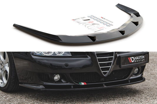 Maxton Design eleron pentru bara fata standard Alfa Romeo 156 2003-2006, negru mat