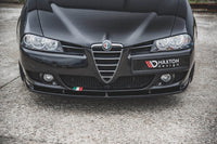 Maxton Design eleron pentru bara fata standard Alfa Romeo 156 2003-2006, negru mat