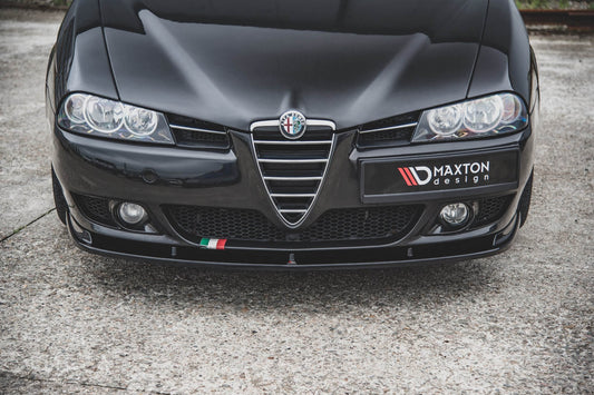 Maxton Design eleron pentru bara fata standard Alfa Romeo 156 2003-2006, negru mat