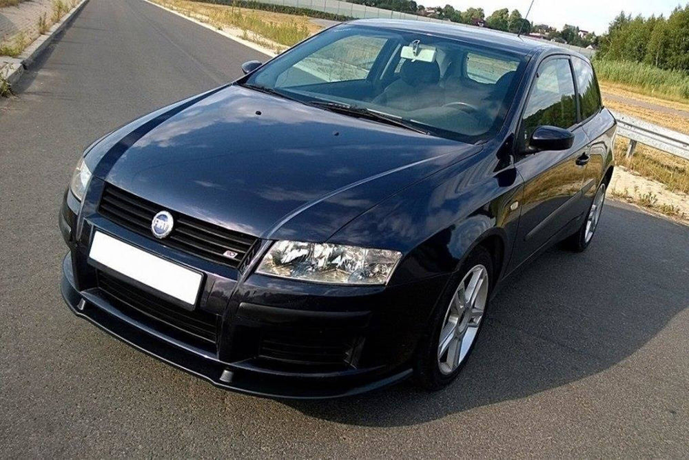 Splitter Maxton Design pentru bara fata standard Fiat Stilo (2001-2007), 3 usi, negru mat