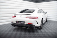 Spoiler Maxton Design pentru bara spate AMG a modelului Mercedes GT 43 Coupe V8 dupa 2018, 4 usi, negru lucios