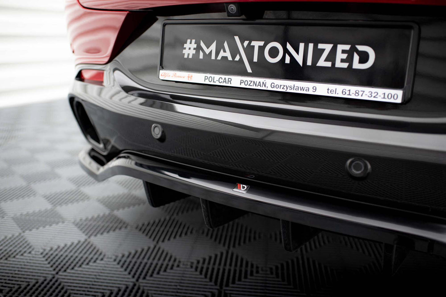 Spoiler Maxton Design pentru Alfa Romeo Tonale bara spate dupa 2022, negru lucios