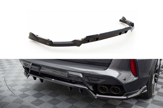 Difuser Maxton Design pentru bara spate BMW X5 M F95 (dupa 2023), lac negru