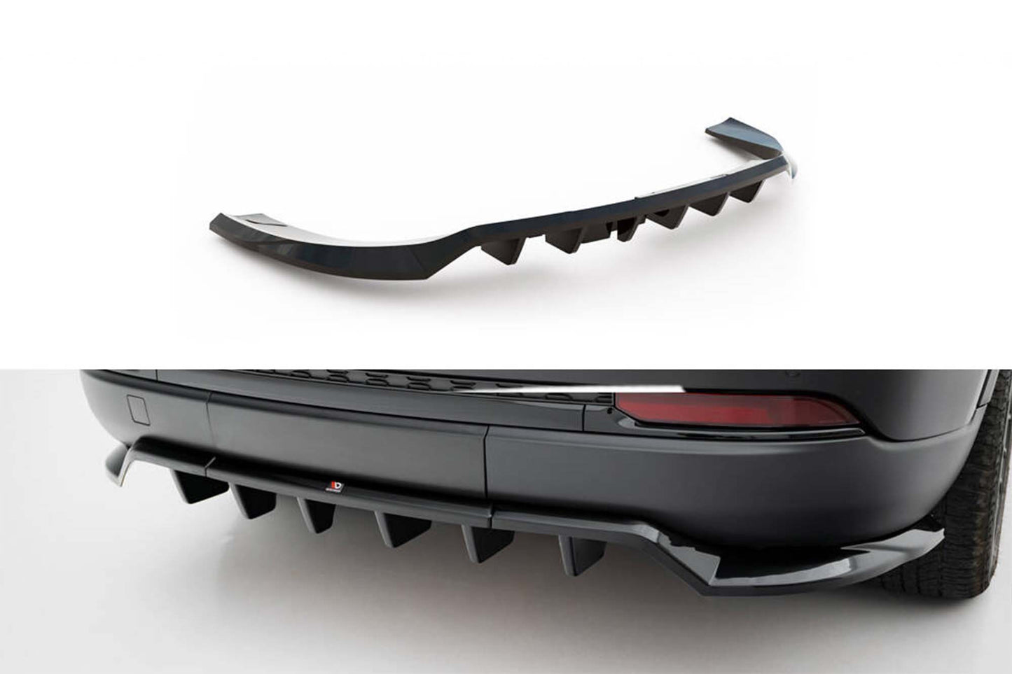 Spoiler bara spate Maxton Design pentru Jeep Grand Cherokee Trailhawk (dupa 2021), lac negru