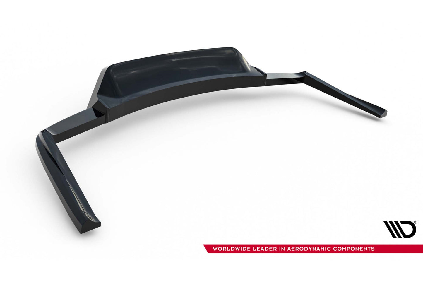 Maxton Design Splitter bara spate pentru Maserati Ghibli Modena (2017-2020), lac negru