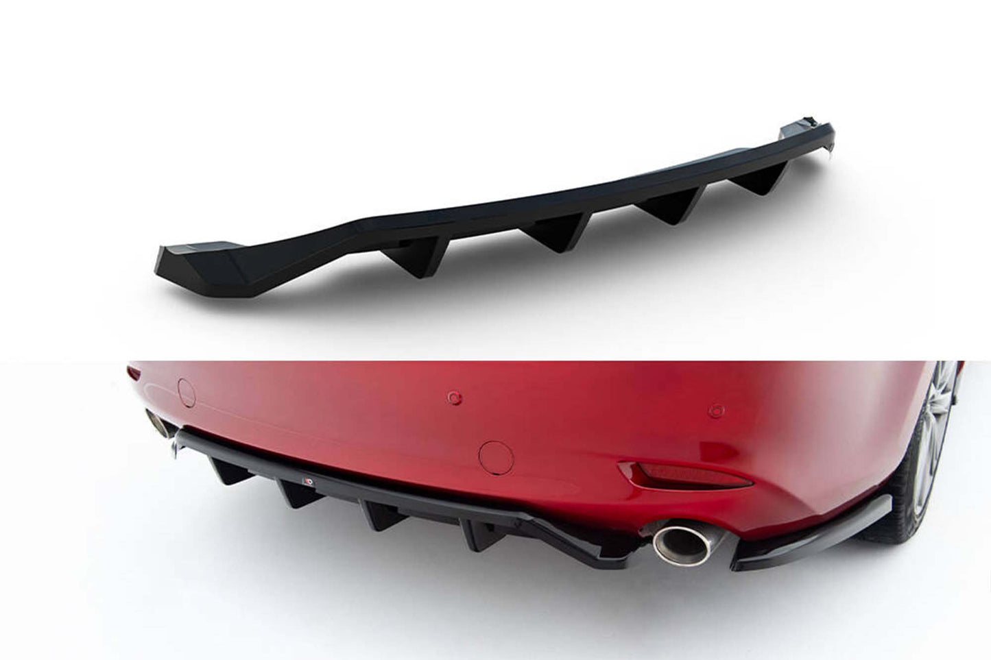 Difuser bara spate Maxton Design pentru Mazda 6 (2017-2023), lac negru