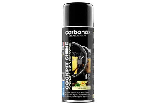 Carbonax Extreme spray pentru luciu si protectie, pentru curatarea si lustruirea bordului, aroma intensa de vanilie 400ml