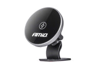 Suport rotund magnetic Amio pentru telefon cu incarcare wireless 15W MegaSafe – montare pe bord