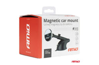 Suport Amio cu brat telescopic si cap magnetic pentru telefon cu incarcare wireless 15W, 2A – montare pe bord prin ventuza