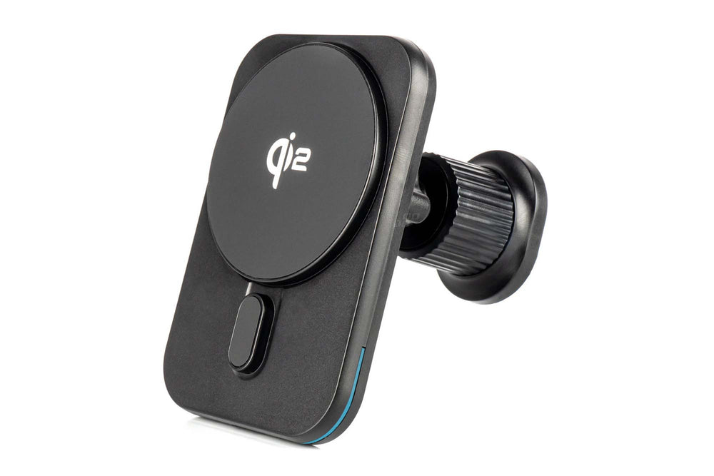 Amio magnetic phone holder with 15W Qi2 wireless charging – mounts on air vents and dashboard