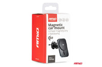 Amio magnetic phone holder with 15W Qi2 wireless charging – mounts on air vents and dashboard