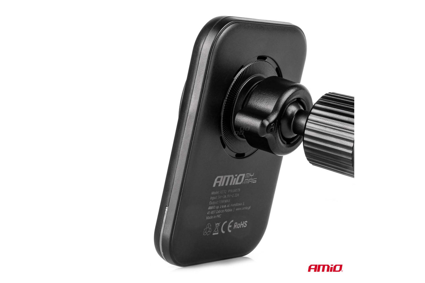 Amio magnetic phone holder with 15W Qi2 wireless charging – mounts on air vents and dashboard