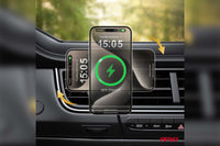 Amio magnetic phone holder with 15W Qi2 wireless charging – mounts on air vents and dashboard