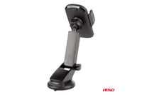 Amio Phone Holder with Telescopic Arm - Dashboard or Windshield Mount with Suction Cup, Max Phone Width 98 mm