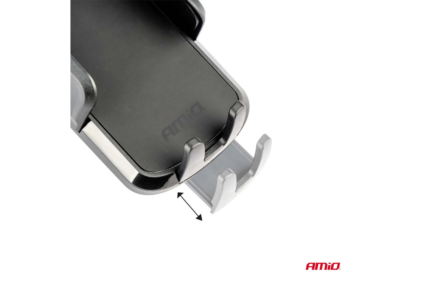 Amio Phone Holder with Telescopic Arm - Dashboard or Windshield Mount with Suction Cup, Max Phone Width 98 mm