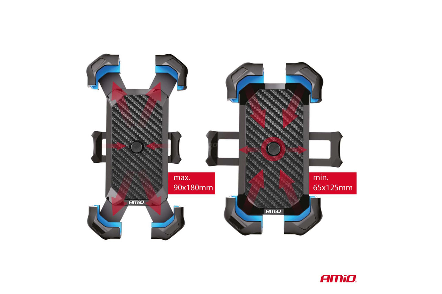 Suport Amio pentru telefon - bicicleta sau motocicleta, cu cap rotativ 360°