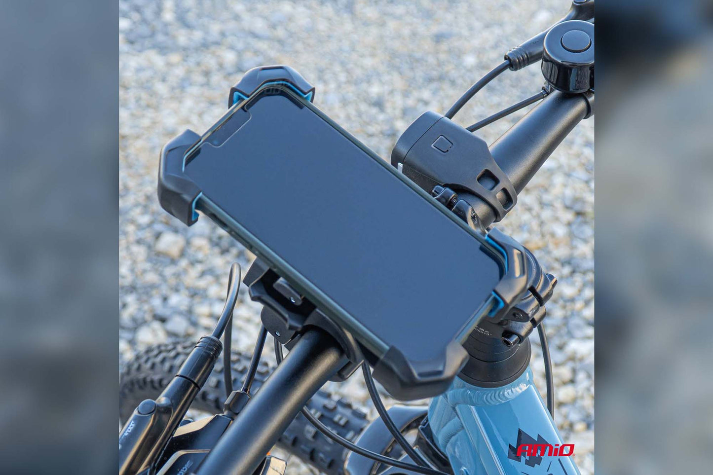 Suport Amio pentru telefon - bicicleta sau motocicleta, cu cap rotativ 360°