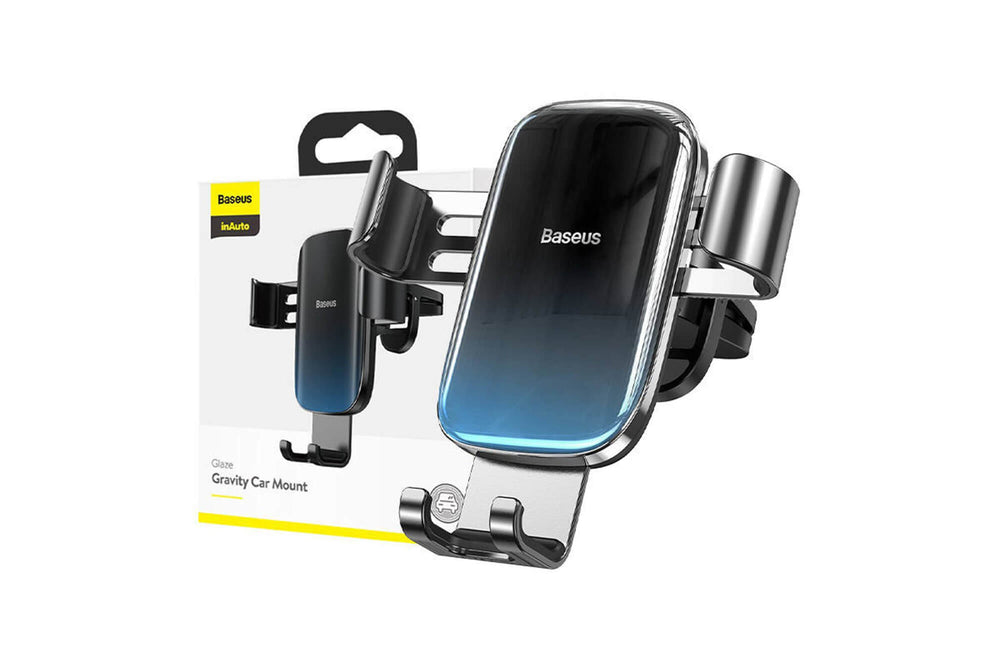 Baseus Glaze Gravity Phone Holder for phones up to 6.5'' – mounting on ventilation grilles
