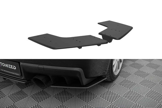 Extensii laterale Maxton Design tip Street Pro pentru bara spate Mitsubishi Lancer Evo X (2007-2015), negru mat