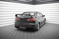 Extensii laterale Maxton Design tip Street Pro pentru bara spate Mitsubishi Lancer Evo X (2007-2015), negru mat
