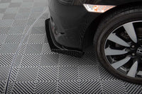 Praguri laterale pentru bara fata Maxton Design pentru Honda Civic (2017-2022), lac negru