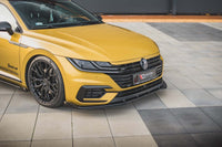 Insertii laterale Maxton Design pentru bara fata Volkswagen Arteon R-Line (2017-2020), lac negru