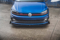 Insertii laterale Maxton Design pentru bara fata Volkswagen Polo GTI (2017-2021), lac negru