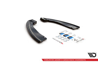 Spoilere laterale difuser Maxton Design pentru bara spate BMW X5M F15 (2014-2018), lac negru