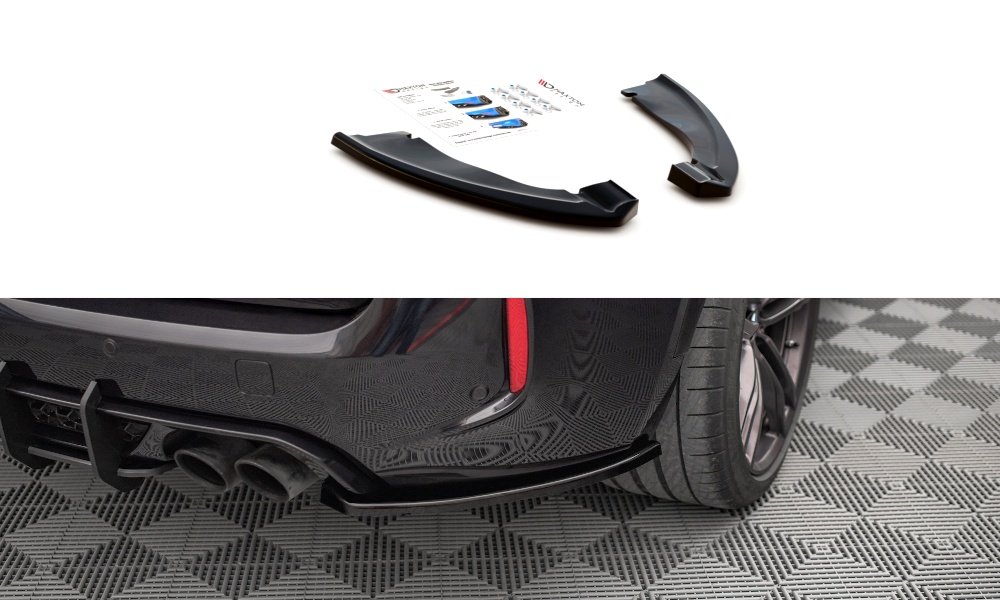 Extensii laterale Maxton Design pentru bara spate BMW X5M F85 (2014-2018), culoare carbon