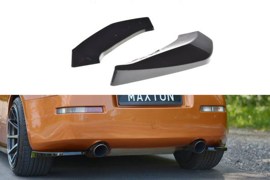 Maxton Design praguri laterale pentru bara spate Nissan 350Z (2003-2006), lac negru