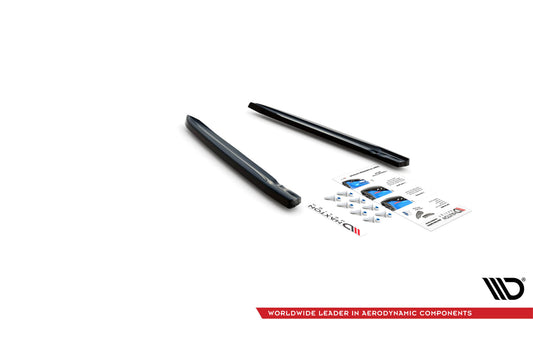 Maxton Design insertii laterale pentru bara spate Volkswagen Arteon R dupa 2020, lac negru